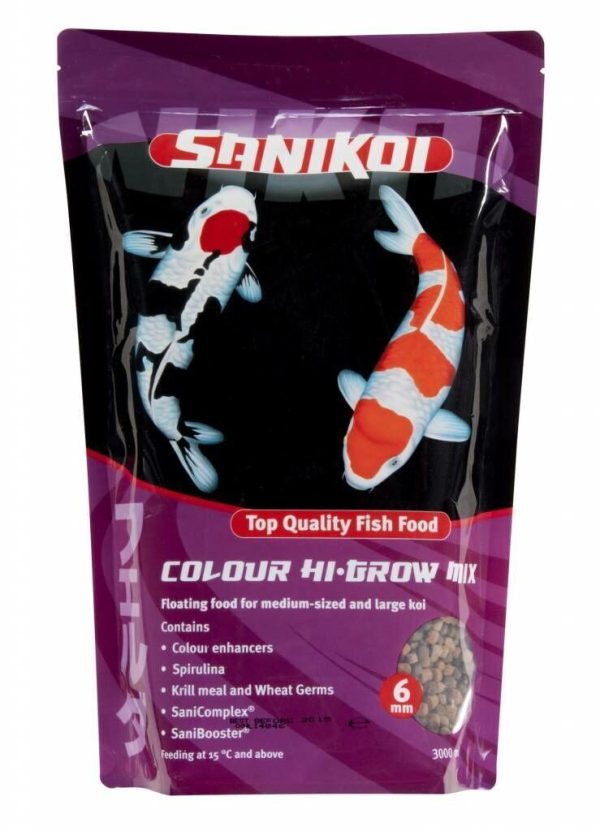 Sanikoi Colour Hi-Grow Mix 6mm - Compleet Drijvend Vijvervoer voor Kleur & Groei, 3L
